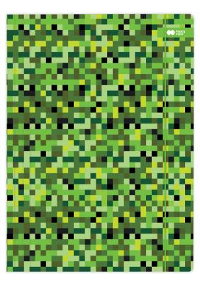 Opakowanie Teczka kartonowa z gumką PIXI zielony 24x31cm Happy Color