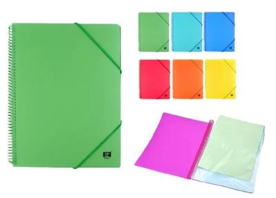 Opakowanie Teczka na spirali A4 z 30 koszulkami z gumką MIX