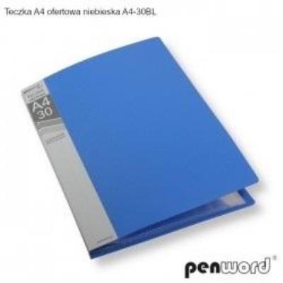 Opakowanie Teczka ofertowa A4 30 koszulek niebieska