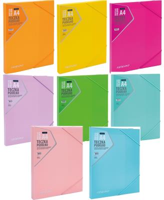 Teczka-pudełko z gumką PP neon mix ASTRAPAP. Wydawca: ASTRA papiernicze. SmakLiter.pl Opakowanie Teczka-pudełko z gumką PP neon mix ASTRAPAP