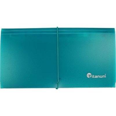 Opakowanie Teczka segregująca DL 13 przegródek turkusowa