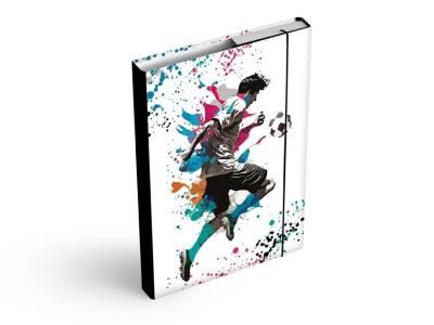 Opakowanie Teczka skrzydłowa z gumką A5 Football