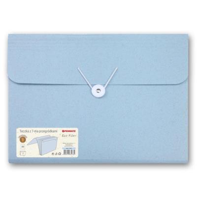 Opakowanie Teczka z 7-ma pezegródkami A4 niebieska PENMATE