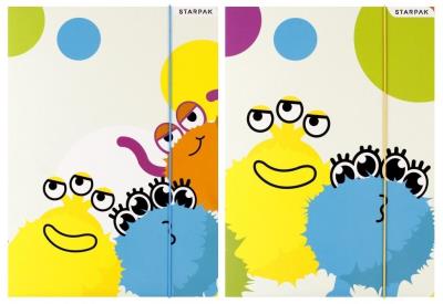 Opakowanie Teczka z gumką A4 Monsters