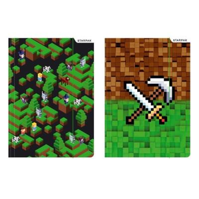 Opakowanie Teczka z gumką A4 Pixel game 10 sztuk mix