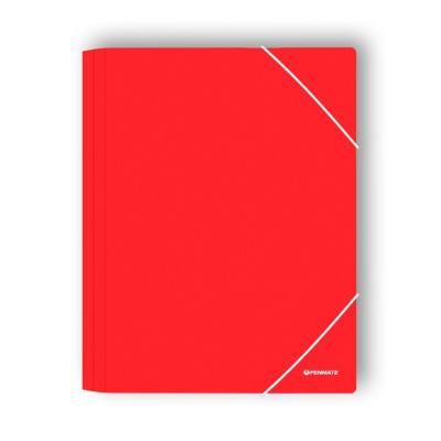 Opakowanie Teczka z gumką A4 PP-102 czerwona PENMATE
