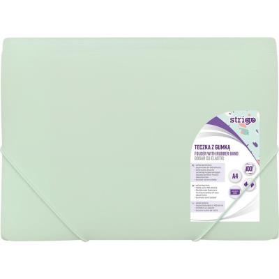 Opakowanie Teczka z gumką A4 PP pastel miętowa STRIGO