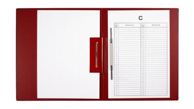 Opakowanie Teczki do Akt Osobowych blaszki + wąsy bordo