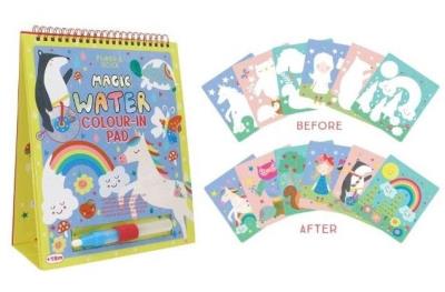 Opakowanie Tęczowe Wróżki Kolorowanka Wodna z Pisakiem 6 kart