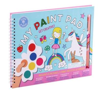 Tęczowe Wróżki. Kreatywne kolorowanki z farbkami. Wydawca: Floss & Rock. SmakLiter.pl Opakowanie Tęczowe Wróżki. Kreatywne kolorowanki z farbkami