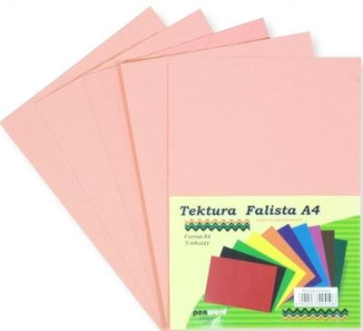 Opakowanie Tektura A4 falista brzoskwiniowa 5szt