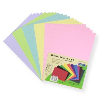 Tektura A4 kolorowa mix pastel 20szt. Wydawca: PENWORD. SmakLiter.pl Opakowanie Tektura A4 kolorowa mix pastel 20szt