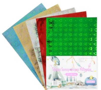 Opakowanie Tektura samoprzylepna hologram serca 5 kolorów