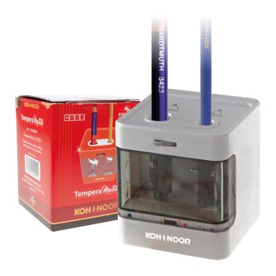 Temperówka elektryczna podwójna Cube. Wydawca: Koh-I-Noor. SmakLiter.pl Opakowanie Temperówka elektryczna podwójna Cube