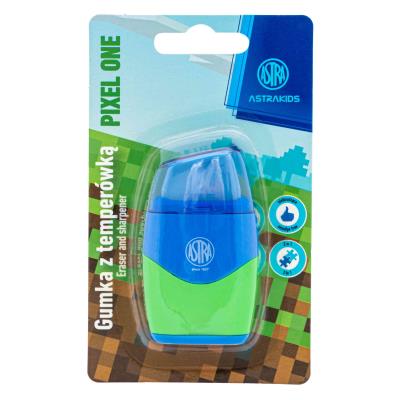 Opakowanie Temperówka i gumka 2w1 Astrakids Pixel One