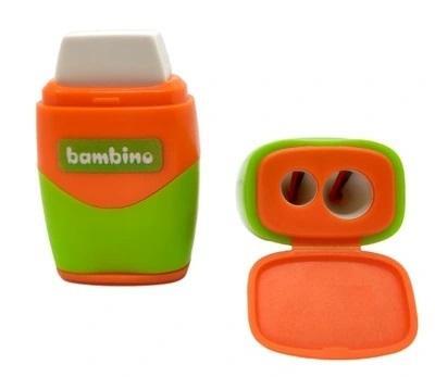 Opakowanie Temperówka z gumką 2w1 (16szt) BAMBINO