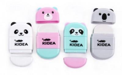 Opakowanie Temperówka z gumką Misie mix KIDEA