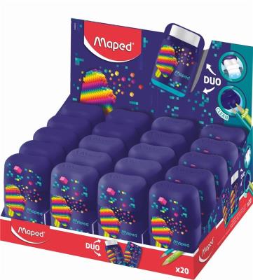 Opakowanie Temperówka z gumką Pixel 2 otwory (20szt) MAPED