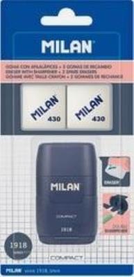 Opakowanie Temperówko-gumka Compact 1918 granatowa + 2 gumki