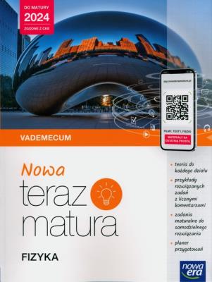 Teraz matura 2023 Fizyka Vademecum zakres rozszerzony 2023/24. Autor: 2023/24. SmakLiter.pl Okładka książki Teraz matura 2023 Fizyka Vademecum zakres rozszerzony 2023/24