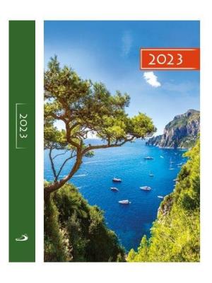 Opakowanie Terminarz 2023 B6 Kolorowy góry i woda