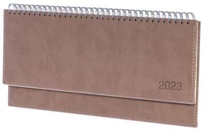 Opakowanie Terminarz 2023 leżący Vivella brązowy