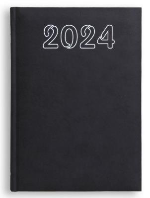 Opakowanie Terminarz 2024 A5 dzienny Standard - czarny