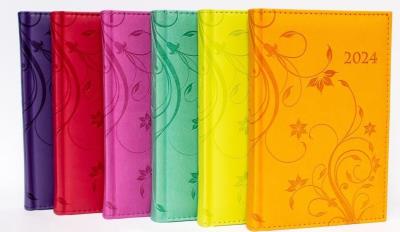 Opakowanie Terminarz 2024 dzienny B6 Vivella kwiaty MIX