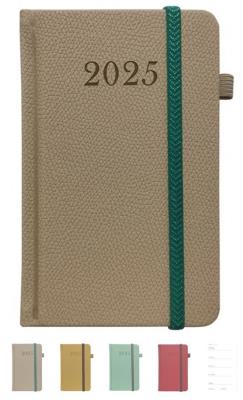 Opakowanie Terminarz 2025 tygodniowy 8x13cm Waran pastele MIX