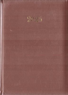 Opakowanie Terminarz 2025 tygodniowy A4 Divas z gąbką brąz