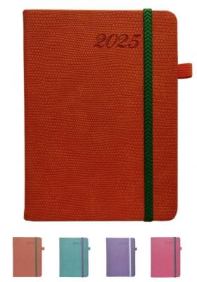 Opakowanie Terminarz 2025 tygodniowy A6+ Krokodylek MIX