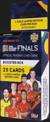 Opakowanie The Road to UEFA Nations League Booster box z kartami