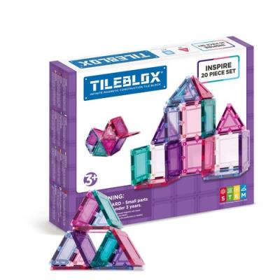 TILEBLOX ZESTAW PASTELOWY 20 EL.. Wydawca: MAGFORMERS. SmakLiter.pl Opakowanie TILEBLOX ZESTAW PASTELOWY 20 EL.