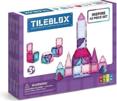 TILEBLOX ZESTAW PASTELOWY 42 EL.. Wydawca: MAGFORMERS. SmakLiter.pl Opakowanie TILEBLOX ZESTAW PASTELOWY 42 EL.