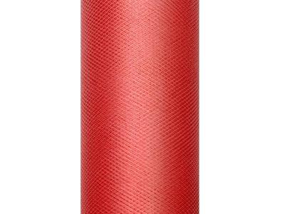 Opakowanie Tiul gładki czerwony 0,3x9m