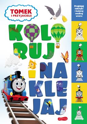 Okładka książki Tomek i przyjaciele. Koloruj i naklejaj 2