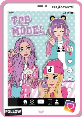 Okładka książki Top model. Kolorowanka z wykrojnika