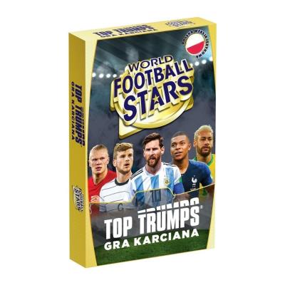 Top Trumps World Football Stars tuck box. Wydawca: Winning Moves. SmakLiter.pl Opakowanie Top Trumps World Football Stars tuck box
