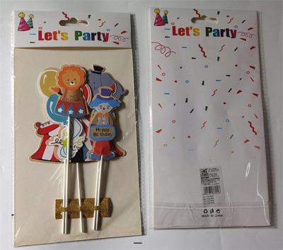 Opakowanie Topper na tort cyrk 29x16cm