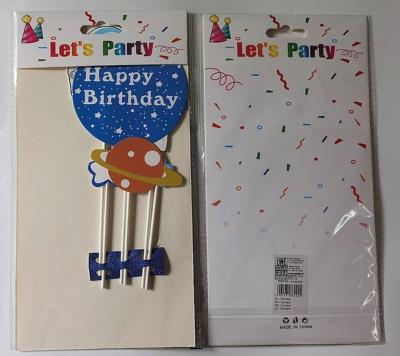 Opakowanie Topper na tort kosmos 29x16cm