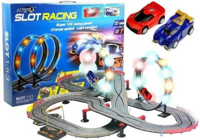 Opakowanie Tor wyścigowy Slot Cars lampki, 2 autka 1:43