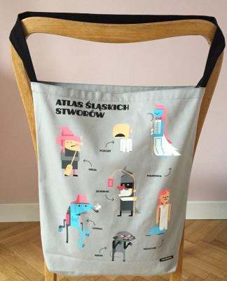 Torba Atlas Śląskich Stworów. Wydawca: Niemapa. SmakLiter.pl Opakowanie Torba Atlas Śląskich Stworów
