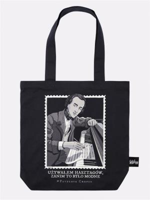 Opakowanie Torba bawełniana czarna Fryderyk Chopin