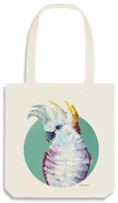 Torba bawełniana Kakadu Szoperka na zakupy. Wydawca: Ligarti. SmakLiter.pl Opakowanie Torba bawełniana Kakadu Szoperka na zakupy