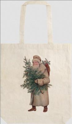 Opakowanie Torba bawełniana STBAG 57 Święta Gwiazdor/Mikołaj