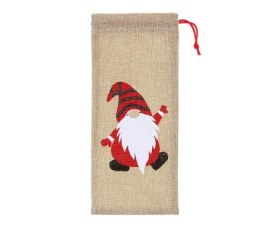 Opakowanie Torba na butelkę z juty Skrzat 14x32cm