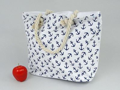Opakowanie Torba plażowa w kotwice 50x36x20cm