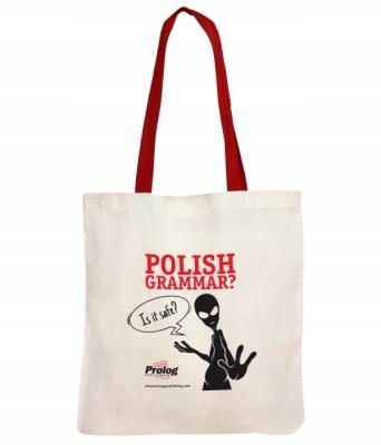 Torba ''Polish grammar? Is it safe?. Wydawca: PROLOG. SmakLiter.pl Opakowanie Torba ''Polish grammar? Is it safe?