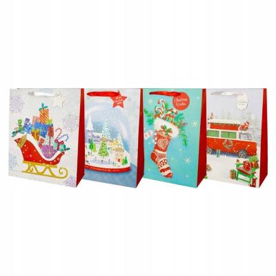 Opakowanie Torba prezentowa 18x23 świąteczna mix