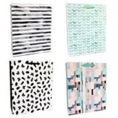 Opakowanie Torba prezentowa 18x23cm Pasy, Piksele mix